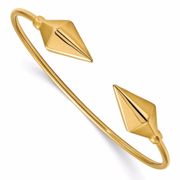 14K Flexible Cuff Bangle
